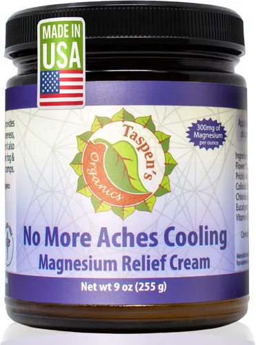 Miniatura 11 de Taspen's Organics Magnesium No More Aches Cooling Cream – Crema tópica de magnesio para alivio muscular, dolores musculares y recuperación después