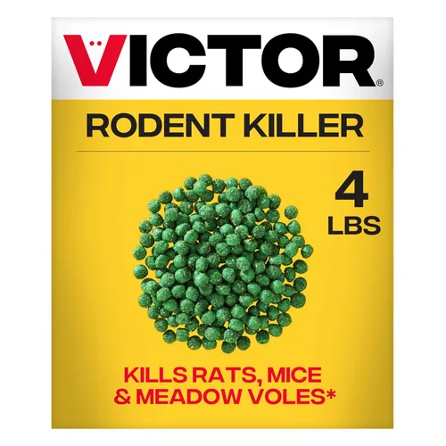 Victor Veneno para ratas para uso en interiores y exteriores - Mata ratas, ratones, ratones de campo | Veneno para ratones para áreas interiores y