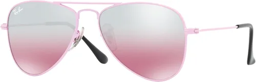 Miniatura 12 de Ray-Ban Junior Rj9506s - Gafas de sol de aviador de metal para niños Plata/Gris Espejo Plata