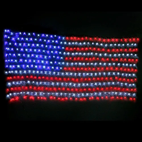 Miniatura 4 de XTF2015 - Cadena de luces LED de la bandera de los Estados Unidos, resistente al agua, para Navidad, festival, vacaciones, día de la independencia