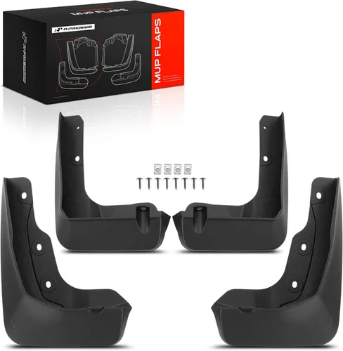 A-Premium Juego de 4 protectores contra salpicaduras con kit de herramientas compatibles con BMW Serie U11 X1 M35i 2024, delantero y trasero (lado