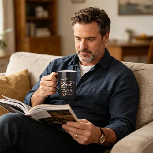 Miniatura 2 de Regalos para el día del padre de parte de hija, hijo, esposa, regalos de cumpleaños divertidos para marido, papá, nuevo papá, taza de café