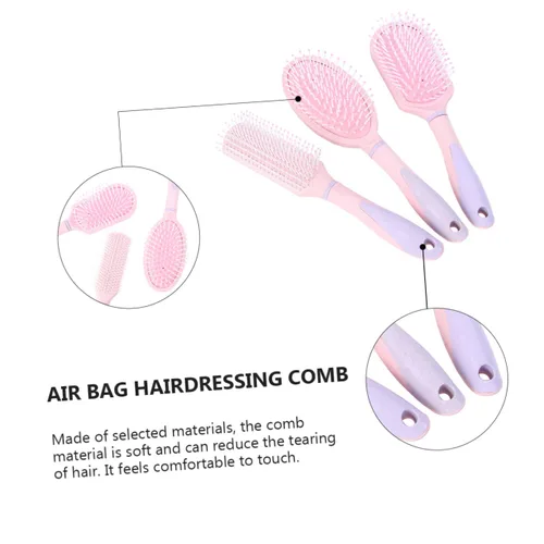 Miniatura 8 de LALAFINA Peine para el cuero cabelludo, 3 tamaños, cepillo para el cabello, peine de masaje para peluquería, uso doméstico