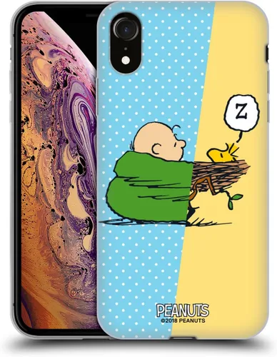 Miniatura 88 de Head Case Designs Funda de gel con licencia oficial de Peanuts Snoopy & Woodstock Halfs and Laughs [protección de grado militar] compatible