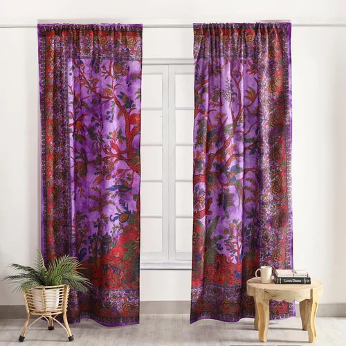 Miniatura 13 de Popular Handicrafts Paneles de Cortina Mandala Tie Dye del Hermoso Árbol de la Vida Hippie Bohemio Indio Turquesa