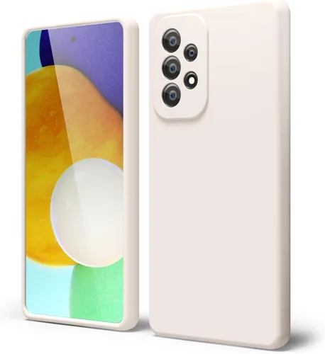 Miniatura 154 de oakxco Funda para teléfono Samsung Galaxy A12 con agarre de silicona líquida, linda delgada fina suave cubierta de gel de goma TPU lisa para mujeres