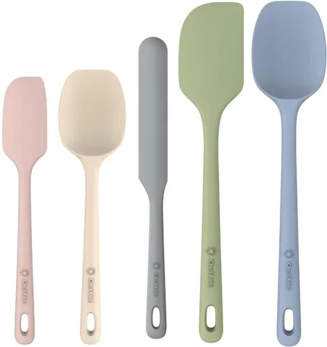 Miniatura 30 de ChefAide - Juego de 4 espátulas de silicona, espátulas de goma de grado alimenticio, con mango fuerte y agarre ergonómico, resistentes al calor