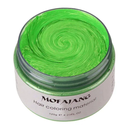 Miniatura 18 de MOFAJANG - Tinte de cera unisex para el cabello, color crema, barro, pomada de peinado natural, lavable temporal, fiesta cosplay (blanco)