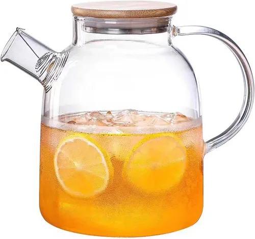 Miniatura 9 de Tetera de vidrio con infusor para té suelto y té floreciente, tetera de vidrio resistente al calor y hervidor para estufa, perfecta tetera, 33.8 fl