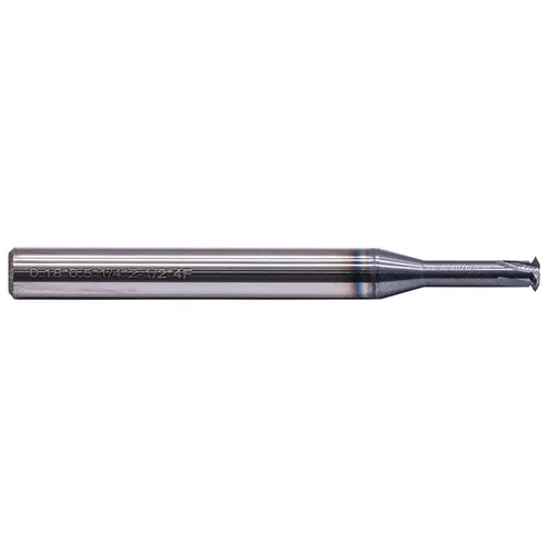 Miniatura 2 de BestParts Fresa de extremo de carburo sólido de paso único de 1/4" 20-56 TPI - Recubierto AlTiN, 4 flautas, diámetro de corte de .180", diámetro