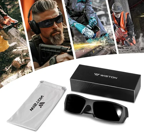 Miniatura 7 de WISTON Z87 Gafas de Sol Envolventes para Hombres Gafas de Seguridad Rectangulares UV400 para Deporte y Trabajo 8231