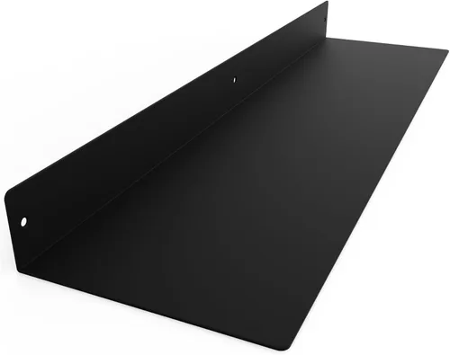 Miniatura 25 de Estante Flotante Lineal Hecho en EE.UU. - Acero Forjado Fabricado en EE.UU. - Estante Industrial de Metal de Servicio Pesado Montado en Pared
