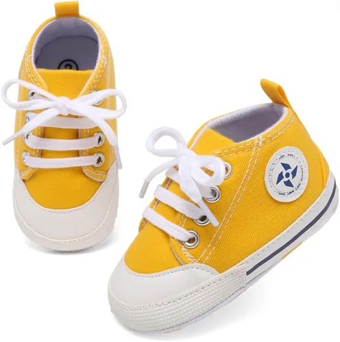 Miniatura 37 de Zapatos deportivos de lona de lona para bebés y niñas, suela antideslizante suave, suela antideslizante