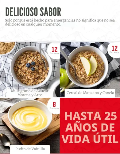 Miniatura 6 de ReadyWise Suministro de alimentos de emergencia: 132 porciones, cubo de supervivencia, comidas de proteínas deshidratadas y liofilizadas, artículos