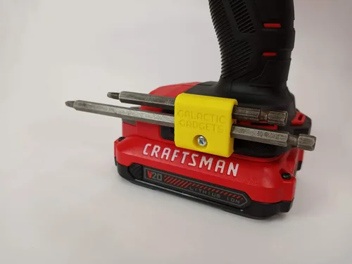 Miniatura 3 de Soporte magnético de broca larga para Dewalt 20V, sostiene de forma segura brocas largas y cortas - Galactic Gadgets (amarillo)