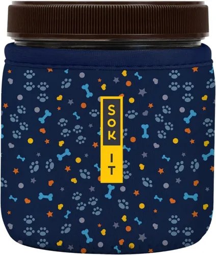 Miniatura 148 de Sok It IceCreamSok - Funda de neopreno aislada (flores abstractas, pintas de helado cónicas)