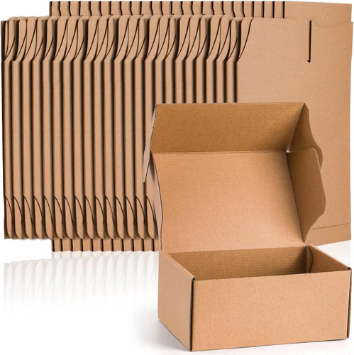 Miniatura 9 de Cedilis Paquete de 30 cajas de envío de 12 x 8 x 2 pulgadas, cajas de correo de cartón corrugado marrón, cajas de correo medianas para envío