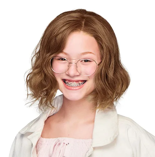 Miniatura 2 de Hairuwear Hairuwear - Peluca ondulada para niños, longitud al hombro, tamaño de gorra ultra pequeña, R12T, color marrón pecana