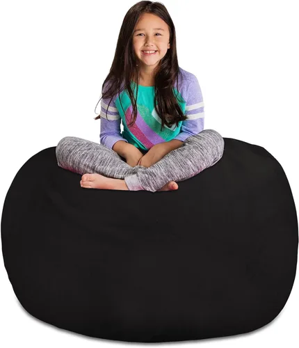 Miniatura 40 de Posh Stuffable Kids Funda de Silla Puf Rellenable para Almacenamiento de Animales de Peluche - Organizador de Juguetes Infantiles, Mediano 27