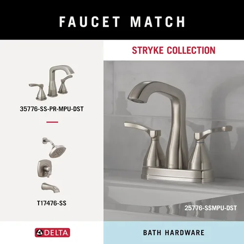 Miniatura 3 de Delta Gancho doble para toallas para baño o cocina Acero inoxidable brillante Accesorios Stryke