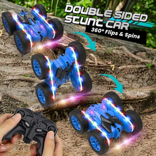 Miniatura 9 de TOY Life Coche de control remoto para niños, 2.4G HZ, auto de acrobacias a control remoto, juguetes de control remoto para niños y niñas, auto