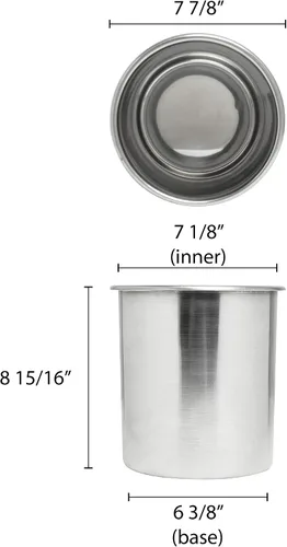 Miniatura 2 de Thunder Group SLBM001 - Maceta Bain Marie de 1-1/2 cuartos de galón, exterior pulido e interior satinado