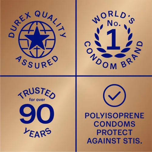 Miniatura 9 de Preservativos Durex sin látex para el sexo, condones lubricados sin látex Durex Avanti Bare Real Feel para hombres con sensación natural de piel
