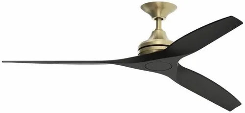 Miniatura 23 de Fanimation Spitfire - Ventilador de techo para interiores y exteriores de 60 pulgadas, níquel cepillado con cuchillas naturales