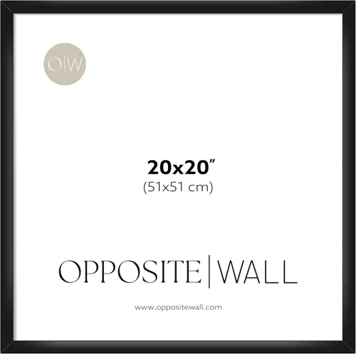 Miniatura 47 de Opposite Wall - Portarretratos de madera de roble macizo oscuro de 16 x 20 pulgadas - Ligero, versátil e inastillable - Póster o marco de fotos