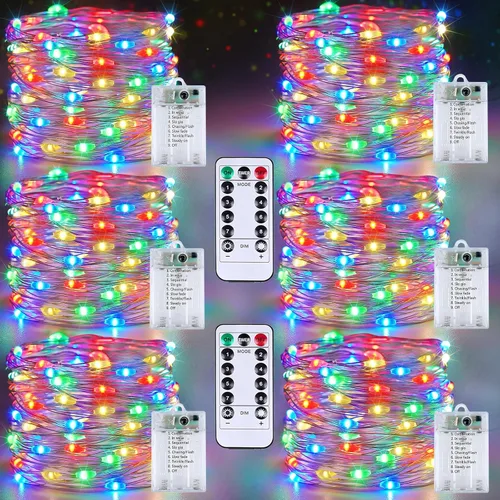 Miniatura 12 de 30LED Acorn Fairy Lights Battery Operated Fall String Lights Indoor Decor Remote Control, 8 Lighting Modes, IP44 Waterproof, Timer & Dimmable