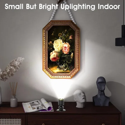 Miniatura 2 de DEDC 6 piezas de luz de punto LED mini, luces de imagen para interiores, luz de arte de 1.5W 12V 6000K, luces de acento con atenuador RF