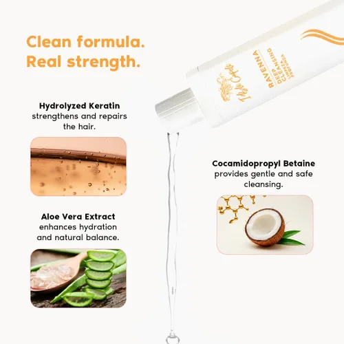 Miniatura 5 de I Belli Capelli Ravenna - Champú aclarador pretratamiento, champú aclarador para la acumulación -prepara la limpieza profunda del cabello, elimina