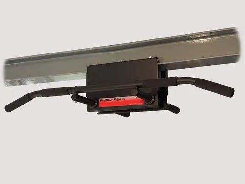 Miniatura 3 de Firstlaw Fitness - Límite de peso de 600 libras - Barra de dominadas extendida de 12 pulgadas - Barra larga con extremos doblados - Empuñaduras
