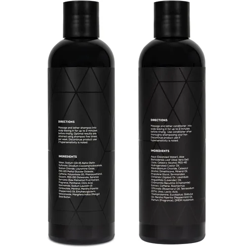 Miniatura 5 de Hair Surge Shampoo y Hair Solaye Conditioner Bundle (8 fl oz) Espesa el cabello, reduce la rotura, promueve el crecimiento, fortalece los Champú +