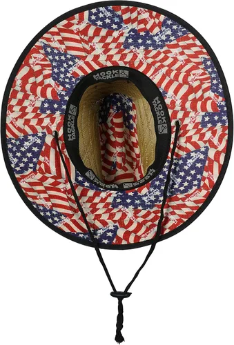 Miniatura 4 de Hook & Tackle American Lifeguard Pesca Stretch Fit Sombrero de paja