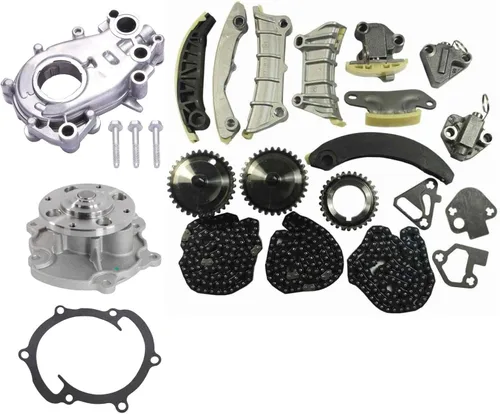 Kit de cadena de distribución con bomba de agua y aceite compatible con Cadillac CTS SRX STS Buick Allure Enclave LaCrosse Saab Suzuki 2.8L 3.0L