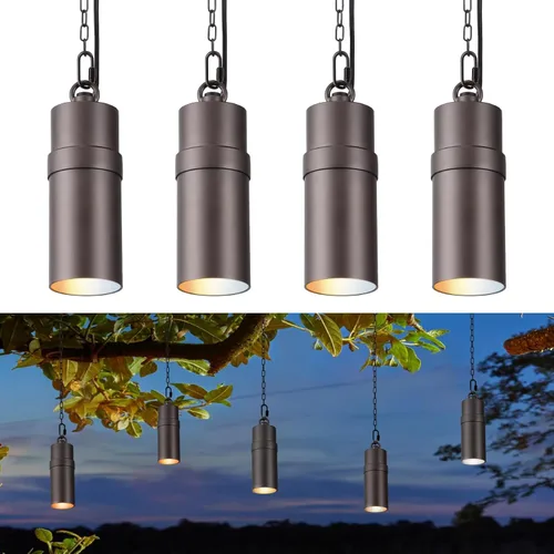 LEONLITE 5CCT - Luces colgantes de bajo voltaje para paisaje, luces colgantes de árbol de 12 V, certificación ETL, luz colgante LED para exteriores,