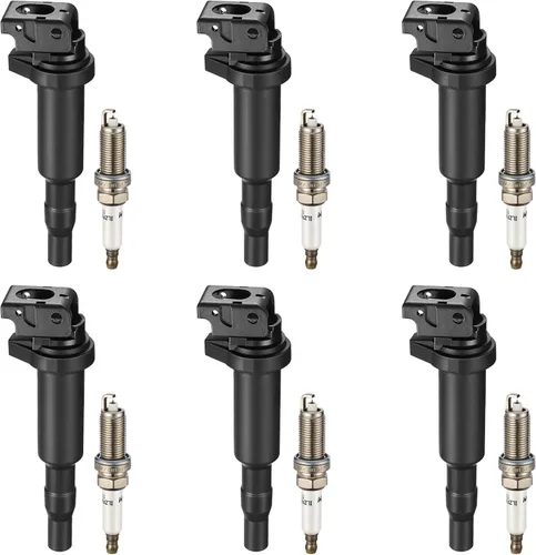 Miniatura 48 de BDFHYK Paquete de bobinas de encendido UF529 y bujías de iridio 4644 compatibles con Audi A3 A4 Allroad Quattro A5 Quattro Q5 TT Quattro Volkswagen