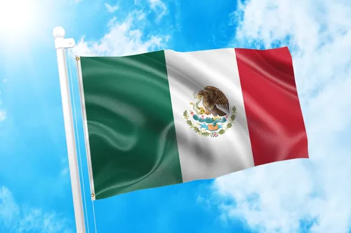 Miniatura 2 de DMSE Mexico Bandera de Orgullo Mexicano 2X3 Ft Pie 100% Poliéster 100D Bandera Resistente a los Rayos UV