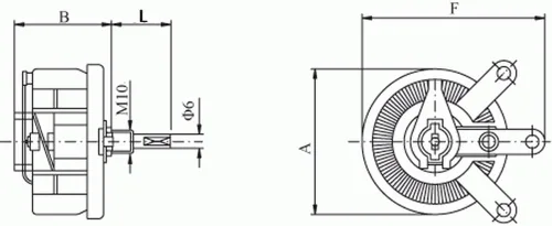 Miniatura 2 de Electronics-Salon Potenciómetro bobinado de alambre de alta potencia 25W 5 OHM, reóstato, resistencia variable.