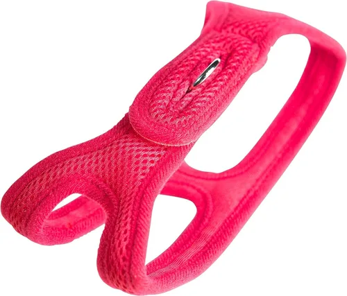 Miniatura 13 de Arnés ChokeFree de malla velpro, mascota, hombro cuello, L, Rosado