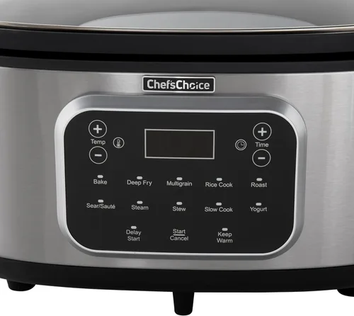 Miniatura 4 de Chef'sChoice Multicooker, recipiente antiadherente multiusos de gran capacidad de 6 cuartos y control de temperatura variable con mantener el calor