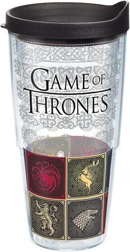 Miniatura 15 de Tervis Vaso aislado de doble pared de Game of Thrones House Sigils hecho en Estados Unidos, mantiene las bebidas frías y calientes, 16 onzas, clásico