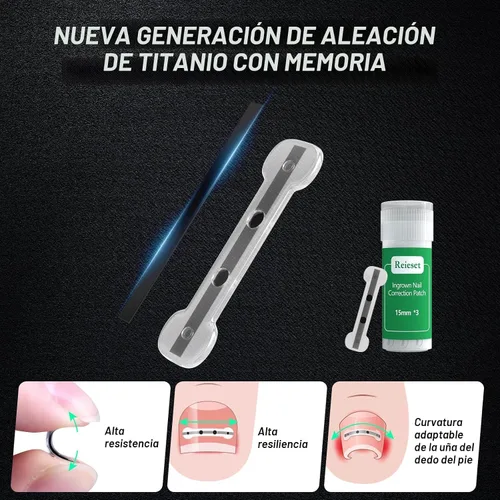 Miniatura 4 de Tratamiento de uñas encarnadas de aleación de titanio, herramientas de uñas y kit de eliminación de uñas encarnadas especialmente diseñado