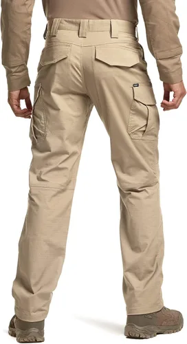 Miniatura 2 de CQR Men's Flex Stretch Tactical Pants, Water Resistant Ripstop Cargo Pants, Lightweight EDC Outdoor Hiking Work Pants