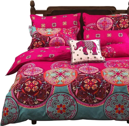 Miniatura 2 de Funda de duvet de microfibra ligera Vaulia, diseño Bohemia Exotic, Microfibra, patrón (Pattern #01), gemelo