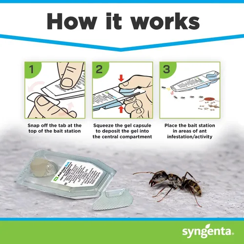 Miniatura 3 de Syngenta Advion Ant Gel Station Insecticida, cebo de gel listo para usar con el ingrediente activo Indoxacarb, cebo para hormigas