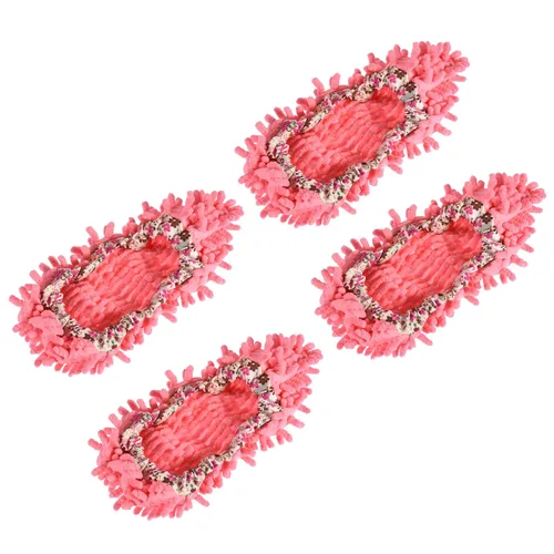 Miniatura 7 de MECCANIXITY Funda para zapatos de limpieza lavables multifunción de chenilla de microfibra plumero, pantuflas de fregona para pies, herramientas