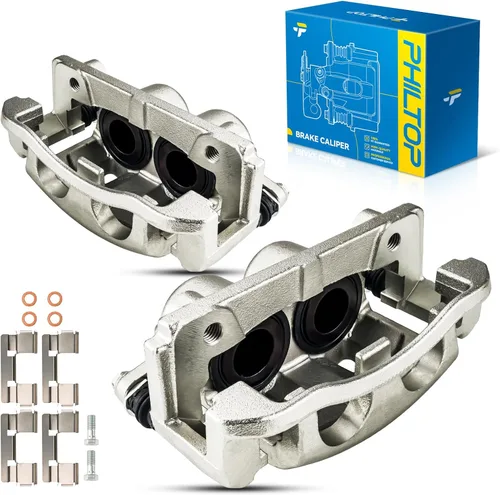 Miniatura 36 de PHILTOP Conjunto de Pinza de Freno de Disco Delantero Compatible con Jeep Wrangler 1990-2006, Jeep Cherokee 1990-2001, Grand Cherokee 1993-1998