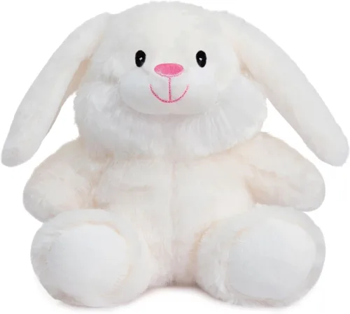 Miniatura 15 de HollyHOME Animal de peluche de conejo, juguetes de peluche de conejo de Pascua, conejo suave y tierno de peluche, regalo de Pascua para niños